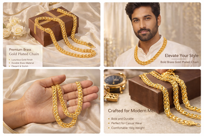 Latest Brass Gold Plated Chain