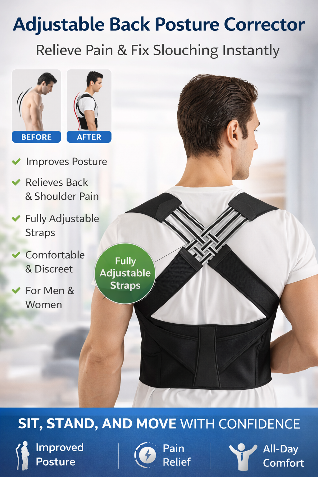 Adjustable Back Posture Corrector