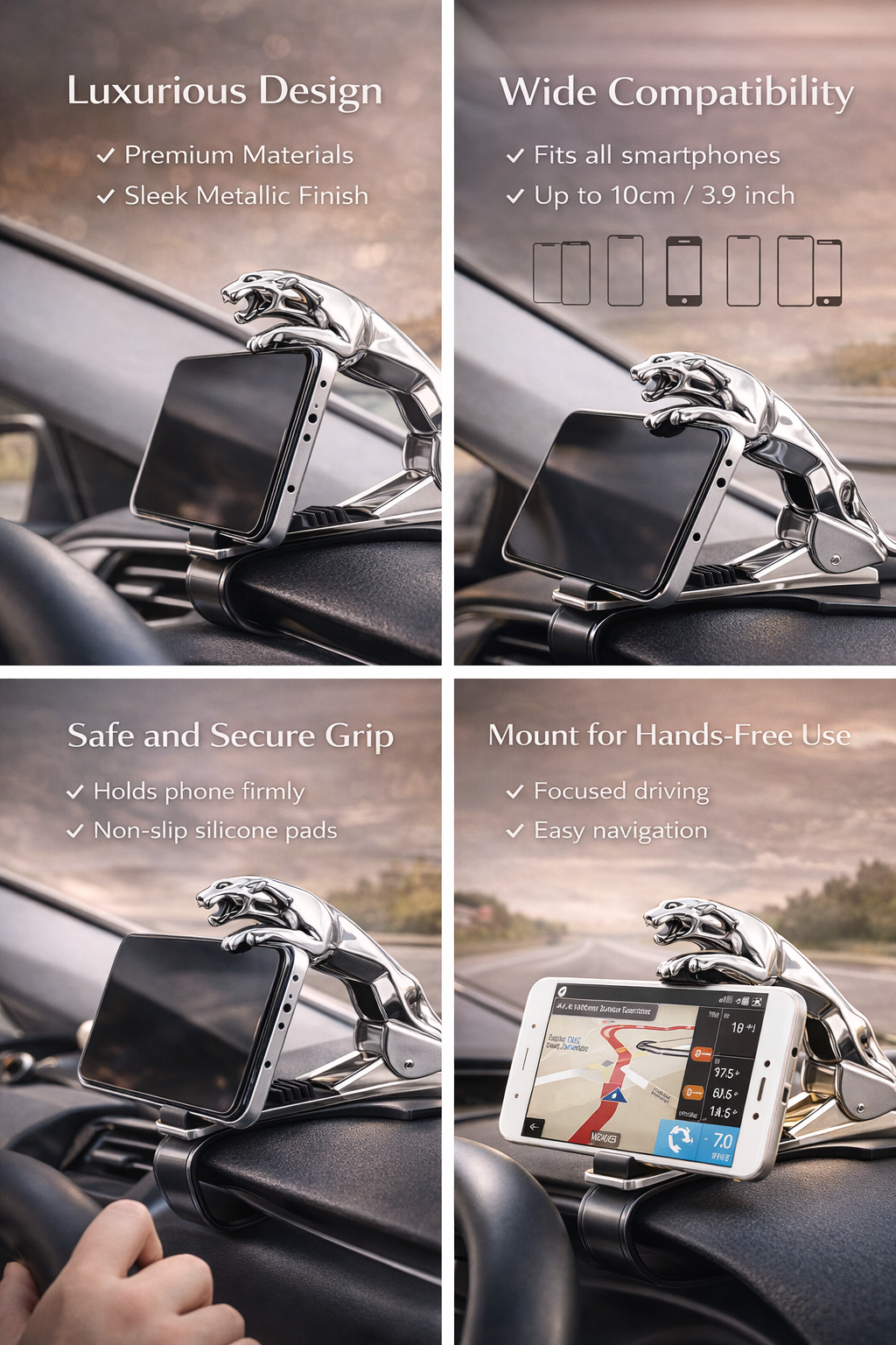 Jaguar Dashboard Phone Holder for Car